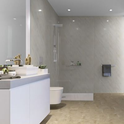 Interior Waterproof PVC Wall Panels Polished Waterproof 3D Wall Panels