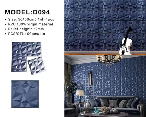 CE Interior 3D Wall Panels Square Internal Cladding Panels ODM