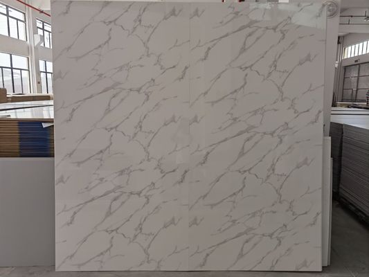 Decorative PVC Wall Panels Marble Pattern High Heat Insulation